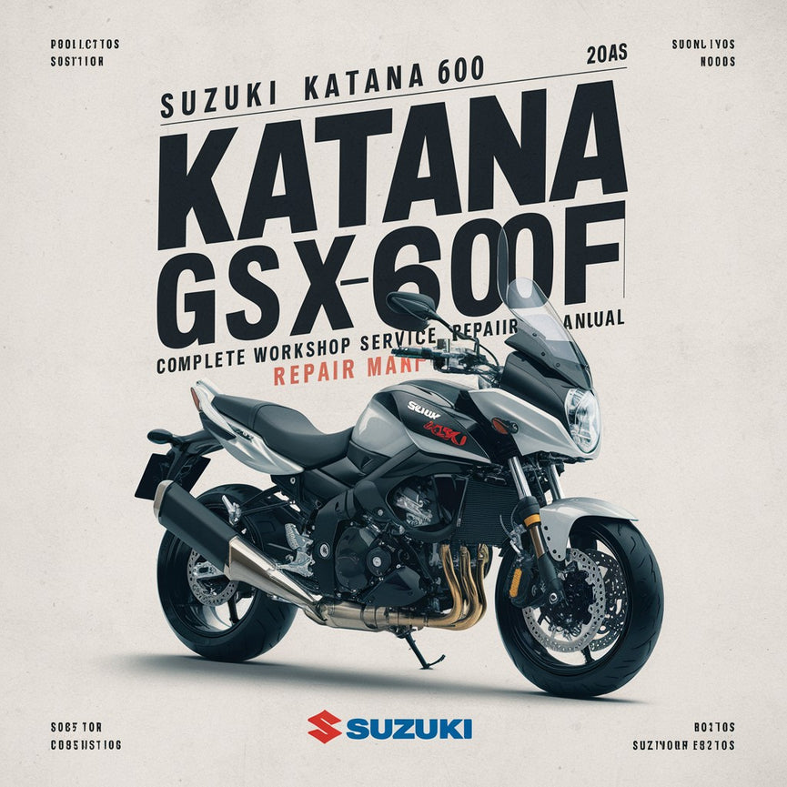 Suzuki Katana 600 GSX600F Motorcycle Complete Workshop Service Repair Manual 1988 1989 1990 1991 1992 1993 1994 1995