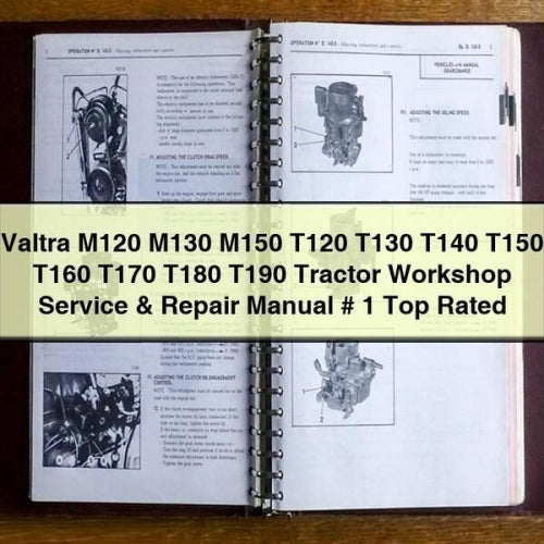 Valtra M120 M130 M150 T120 T130 T140 T150 T160 T170 T180 T190 Tractor Workshop Service & Repair Manual # 1 Top Rated Download PDF