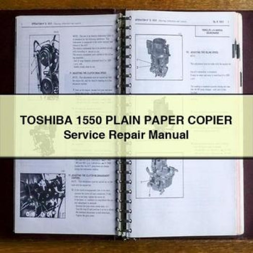 TOSHIBA 1550 PLAIN PAPER COPIER Service Repair Manual PDF Download