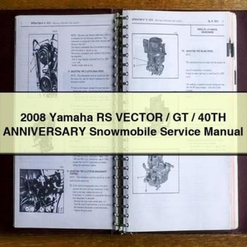 2008 Yamaha RS Vector / GT / 40TH ANNIVERSARY Snowmobile Service Manual PDF Download