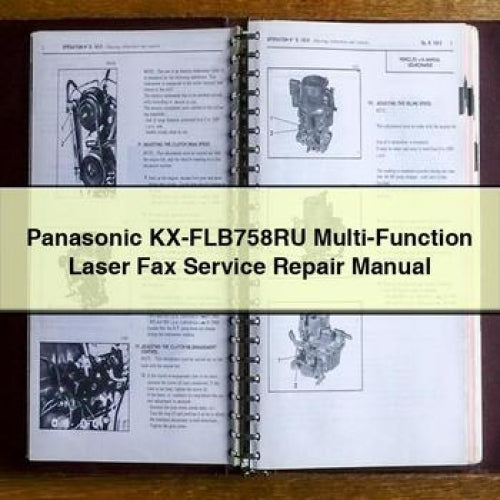 Panasonic KX-FLB758RU Multi-Function Laser Fax Service Repair Manual PDF Download