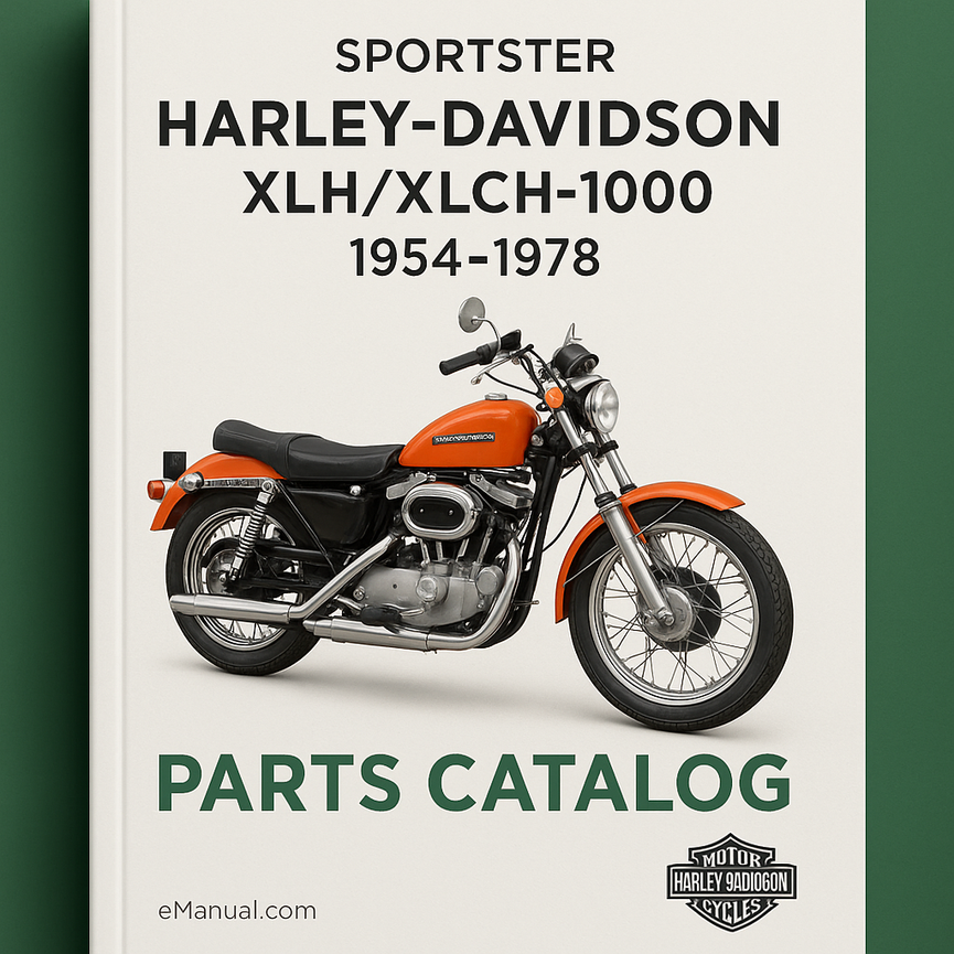 Harley-Davidson Sportster XLH/XLCH-1000 Parts Catalog 1954-1978