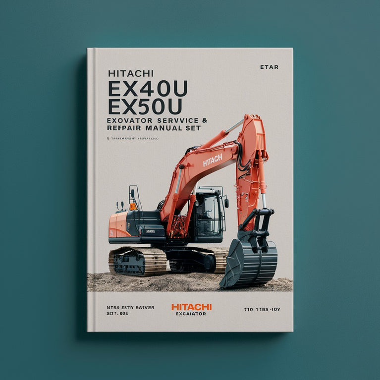 Hitachi EX40U EX50U Excavator Service Repair Manual SET