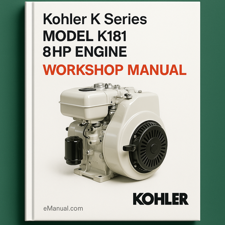 Kohler K Series Model K181 8HP Engine Workshop Manual