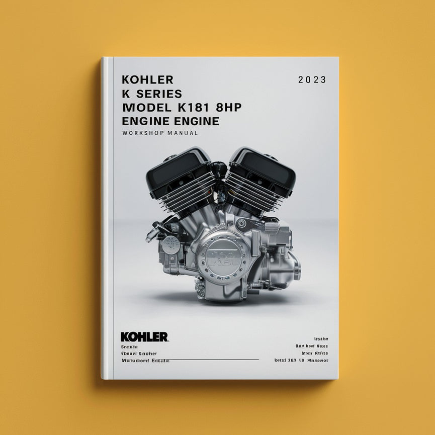 Manual de taller del motor Kohler Serie K Modelo K181 8HP