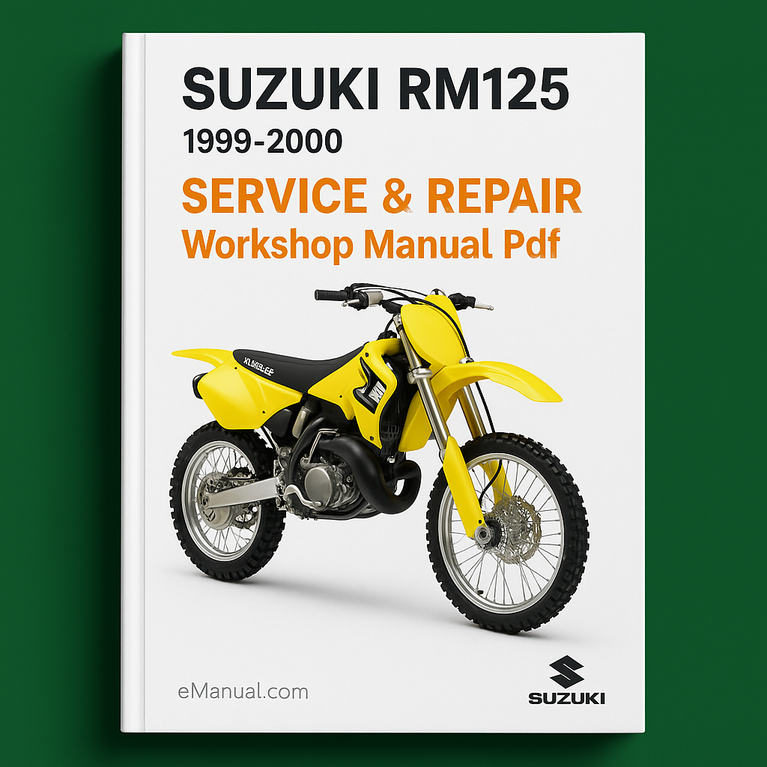 Suzuki RM125 Motorcycle 1999-2000 Service Repair Workshop Manual Pdf