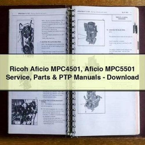 Ricoh Aficio MPC4501 MPC5501 Parts PTP Service Repair Workshop Manual PDF