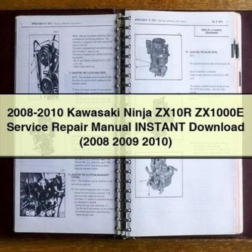 2008-2010 Kawasaki Ninja ZX10R ZX1000E Service Repair Manual (2008 2009 2010)