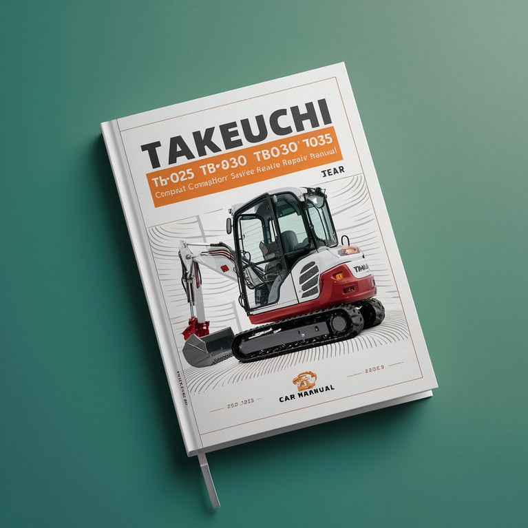 Takeuchi TB025 TB030 TB035 Kompaktbagger Werkstatt-Servicehandbuch PDF-Download