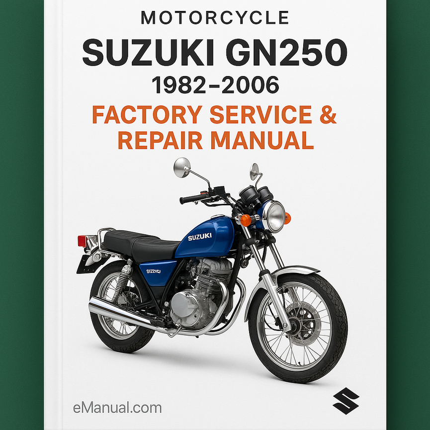Suzuki GN250 Werkswartungshandbuch 1982-2006 PDF herunterladen