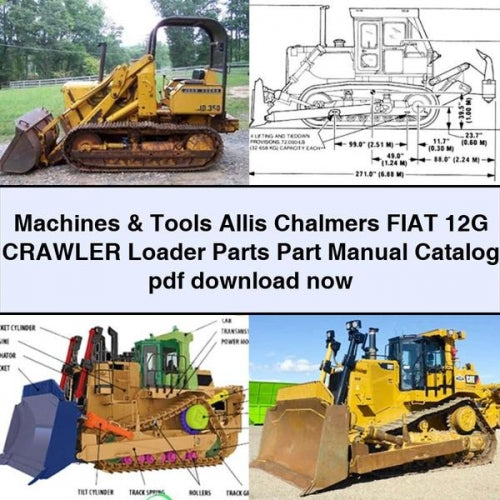 Machines & Tools Allis Chalmers FIAT 12G Crawler Loader Parts Part Manual Catalog pdf download now