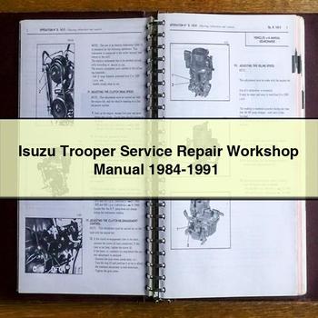 Isuzu Trooper Service Repair Workshop Manual 1984-1991 PDF Download
