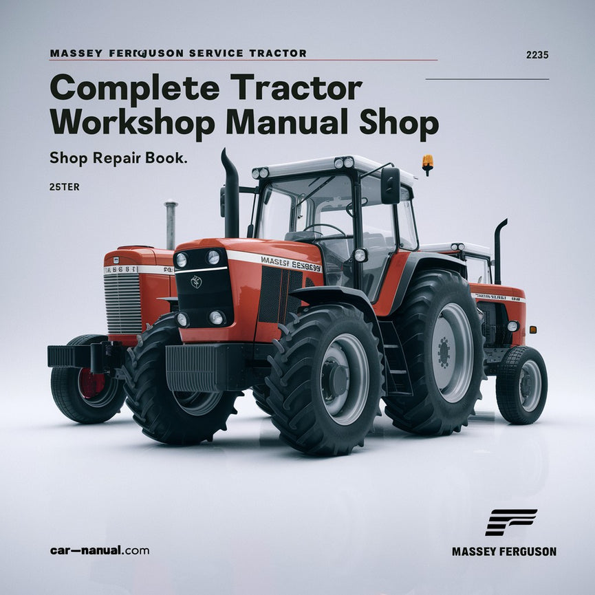 Massey Ferguson Service MF 2200 Series MF-2210 MF-2225 MF-2235 Manual Complete Tractor Workshop Manual Shop Repair Book