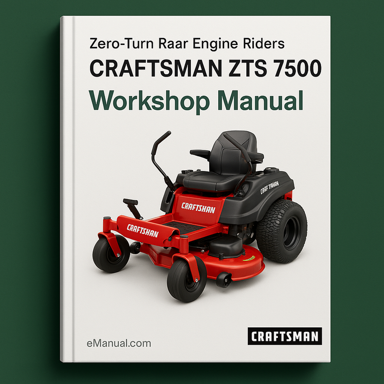 CRAFTSMAN ZTS 7500 Zero-Turn Rear Engine Riders.......