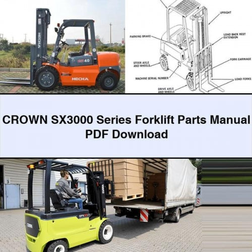 CROWN SX3000 Series Forklift Parts Manual PDF Download