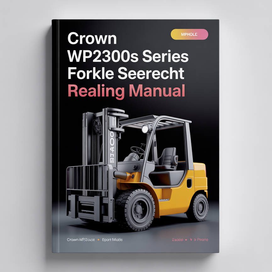 CROWN WP2300S Series Forklift Service Repair Manual