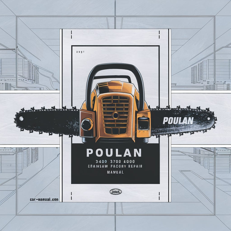 POULAN 3400 3700 4000 CHAINSAW Factory Repair Manual