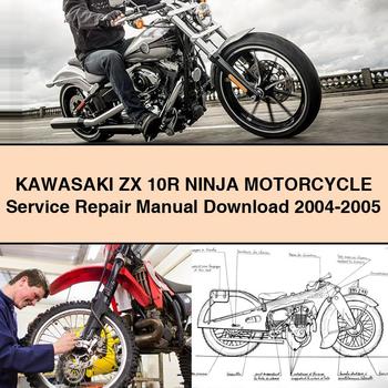 KAWASAKI ZX 10R NINJA Motorcycle Service Repair Manual 2004-2005