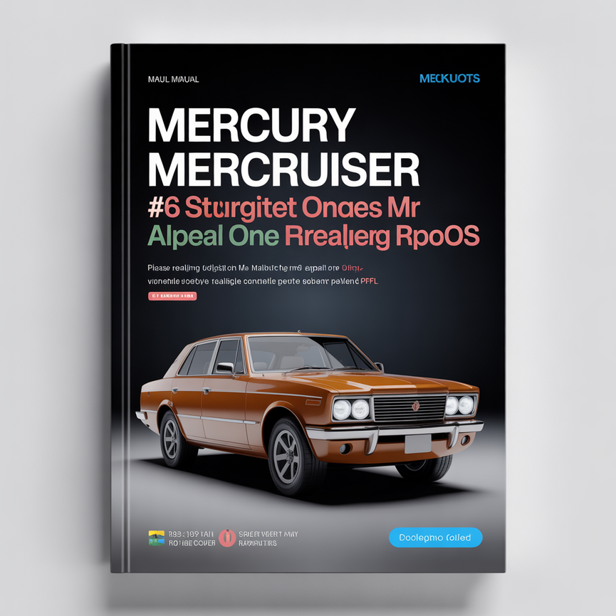 1983-1990 Mercury Mercruiser #6 Sterndrive Units R MR Alpha One Alpha One SS Workshop Service Repair Manual Download PDF