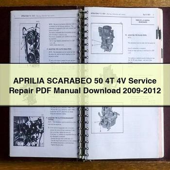 APRILIA SCARABEO 50 4T 4V Service Repair Manual 2009-2012