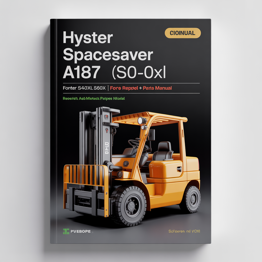 HYSTER SPACESAVER A187 (S40XL S50XL S60XL) FORKLIFT Service Repair Manual + Parts Manual