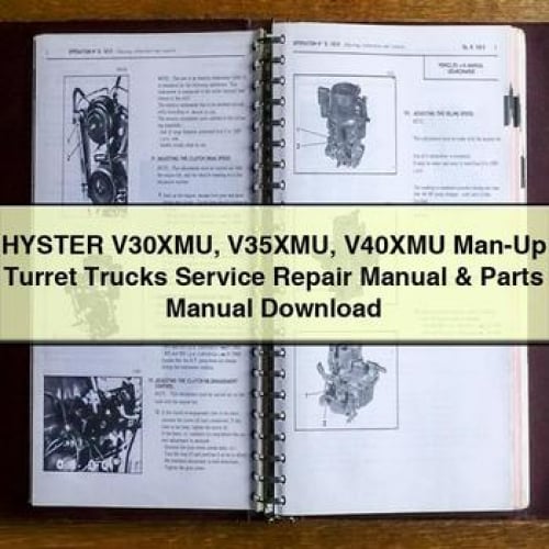 HYSTER V30XMU V35XMU V40XMU Man-Up Turret Trucks Service Repair Manual & Parts Manual Download PDF