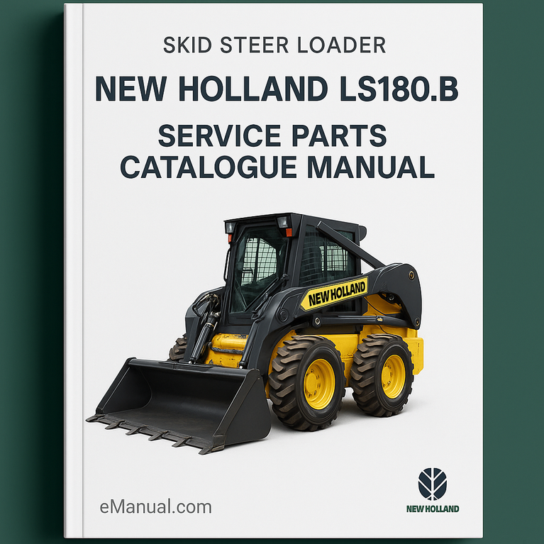 New Holland LS180.B Skid Steer Loader Service Parts Catalogue Manual