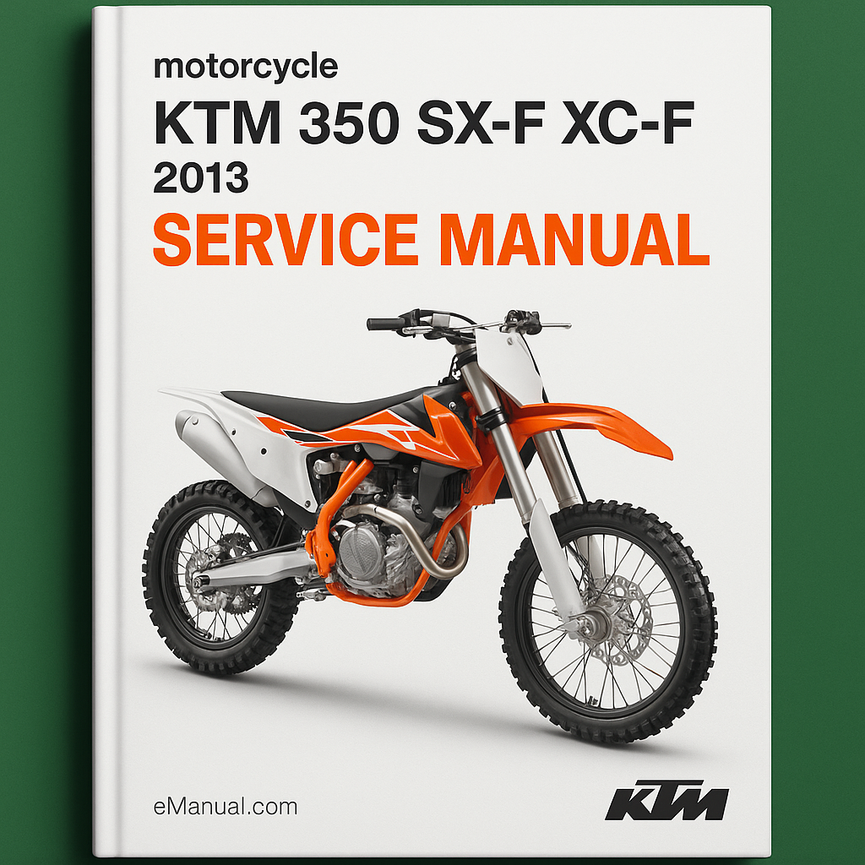 Reparación del manual de servicio KTM 350 SX-F XC-F 2013 SXF XCF