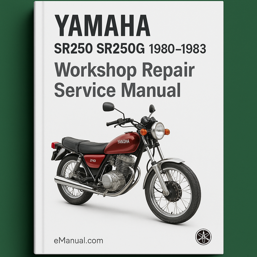 Yamaha SR250 SR250G 1980-1983 Workshop Repair Service Manual