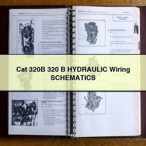 Cat 320B 320 B HYDRAULIC Wiring SCHEMATICS