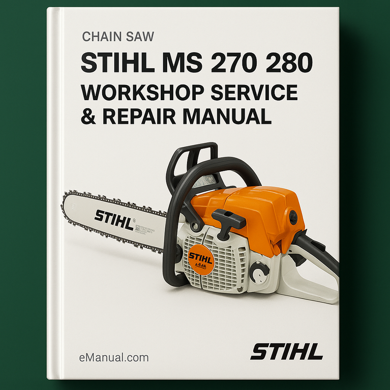 Stihl MS 270 280 Workshop Service Repair Manual