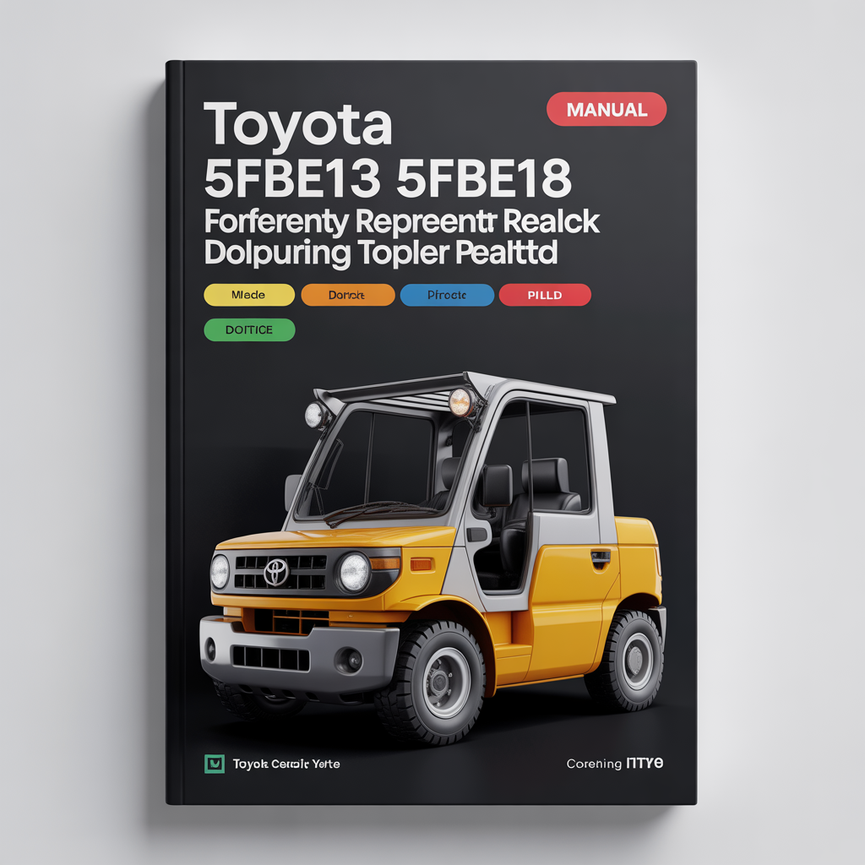 Toyota 5FBE10 5FBE13 5FBE15 5FBE18 5FBE20 Forklift Service Repair Workshop Manual Download PDF