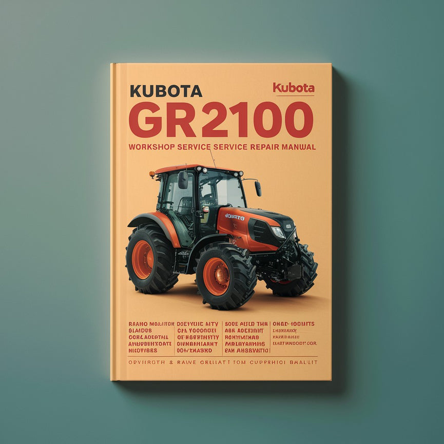 Kubota GR GR2100 2100 Workshop Service Repair Manual