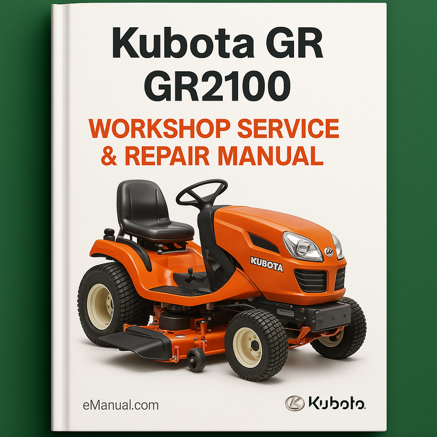 Kubota GR GR2100 2100 Workshop Service Repair Manual