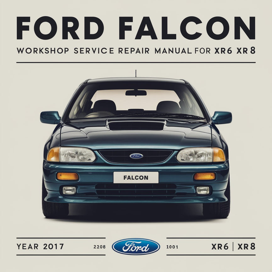 Ford Falcon BA Werkstatthandbuch XR6 XR8 PDF Download