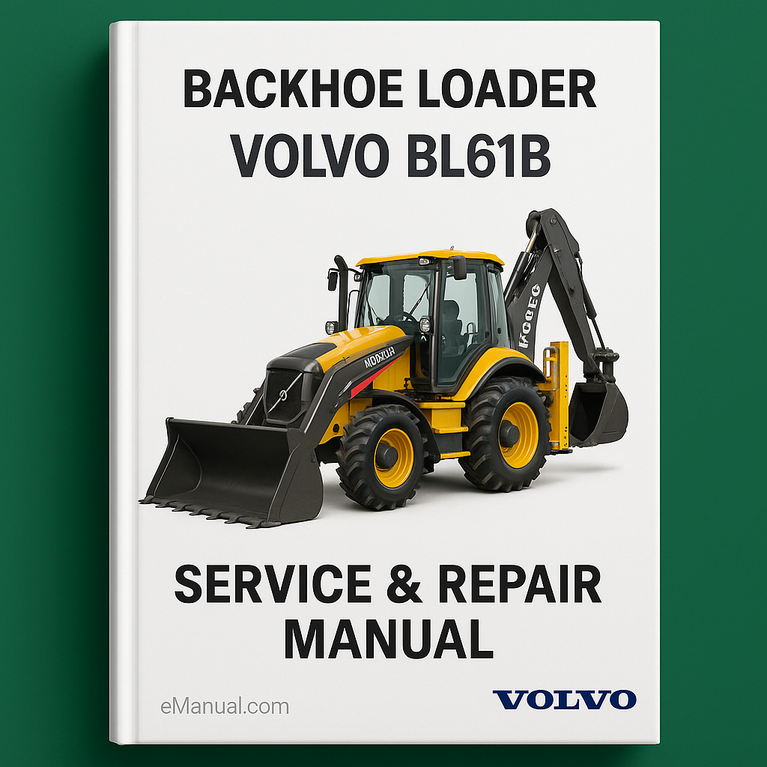Volvo BL61B Backhoe Loader Service Repair Manual