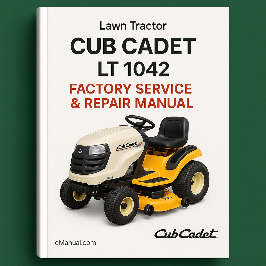 Cub Cadet LT 1042 Factory Service Repair Manual