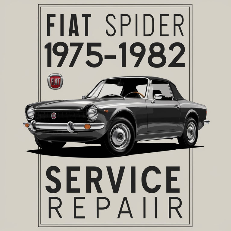 FIAT 124 SPIDER 1975-1982 Service- und Reparaturhandbuch als PDF-Download