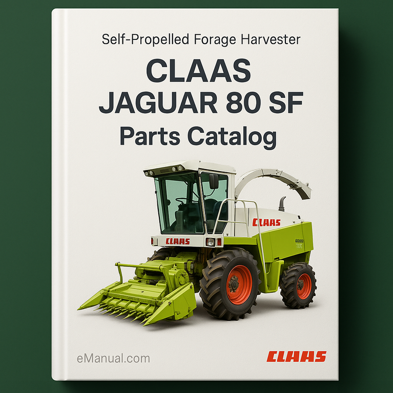 Claas Jaguar 80 SF Parts Catalog