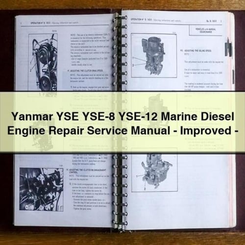 Yanmar YSE YSE-8 YSE-12 Marine Diesel Engine Repair Service Manual - Improved - Download PDF