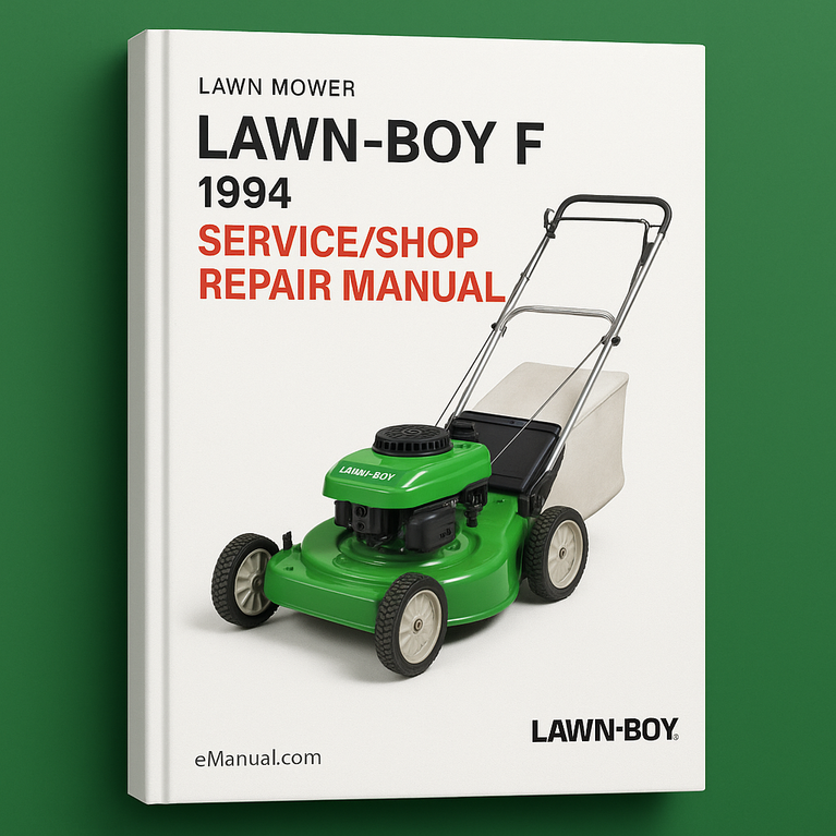 10650 1994 4900001-4999999 Lawn-Boy F Service/Shop Repair Manual