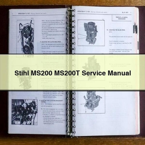 Stihl MS200 MS200T Service Manual PDF Download