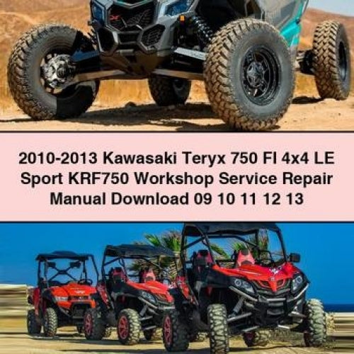 2010-2013 Kawasaki Teryx 750 FI 4x4 LE Sport KRF750 Workshop Service Repair Manual Download 09 10 11 12 13 PDF