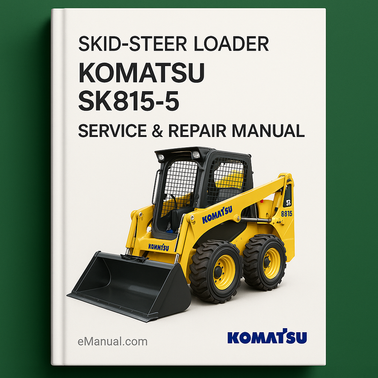 Komatsu SK815-5 SKID-Steer Loader Service Repair Manual