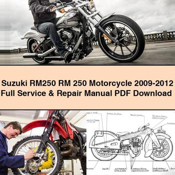 Suzuki RM250 RM 250 Motocicleta 2009-2012 Manual completo de servicio y reparación Descargar PDF