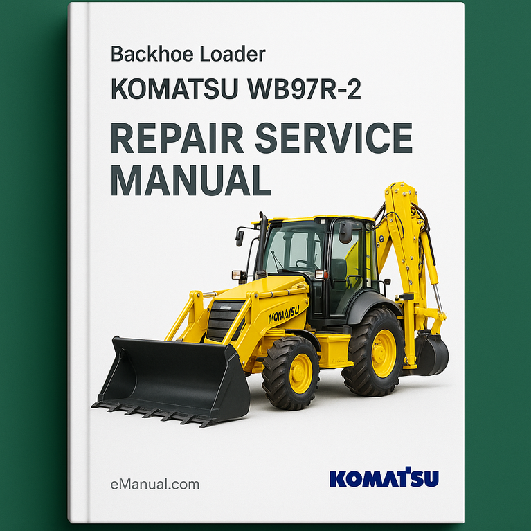 Komatsu WB97R-2 Backhoe Loader Repair Service Manual