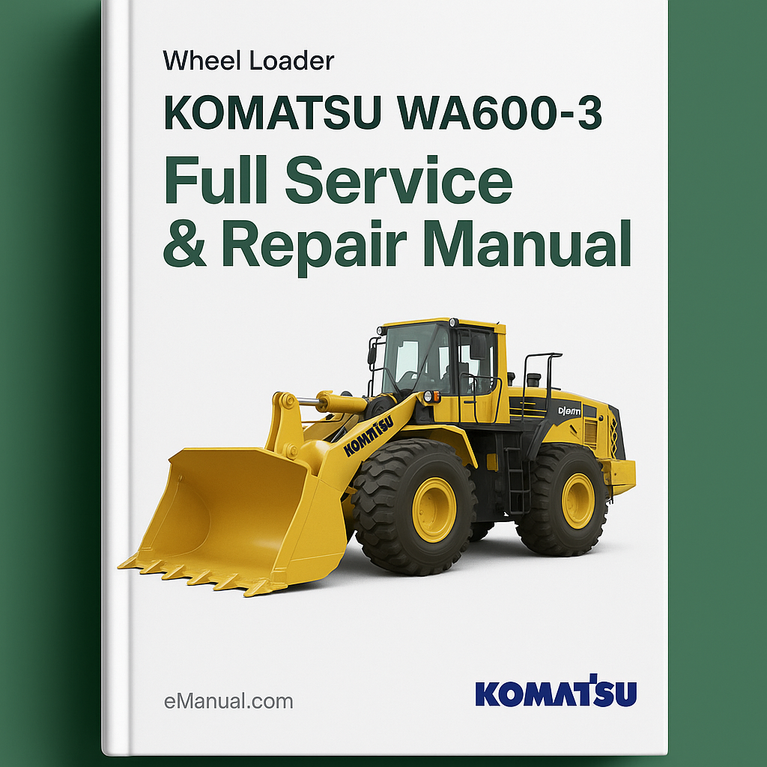 Komatsu WA600-3 Wheel Loader Full Service & Repair Manual