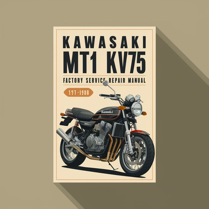 Kawasaki MT1 KV75 1971-1980 Factory Service Repair Manual