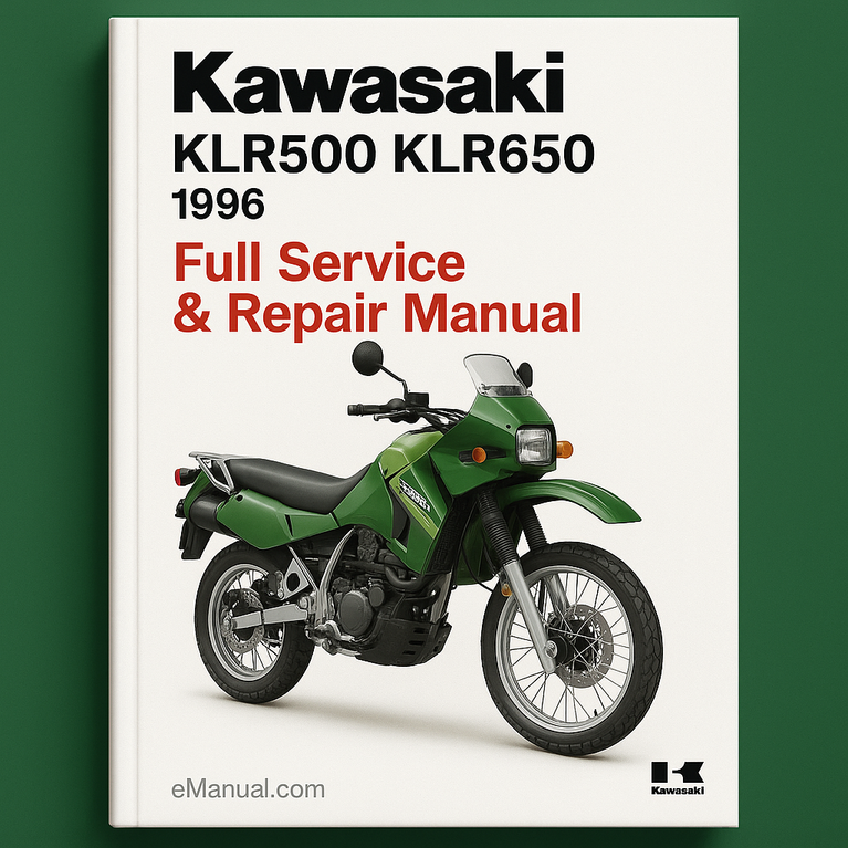 Kawasaki KLR500 KLR650 1996 Full Service Repair Manual