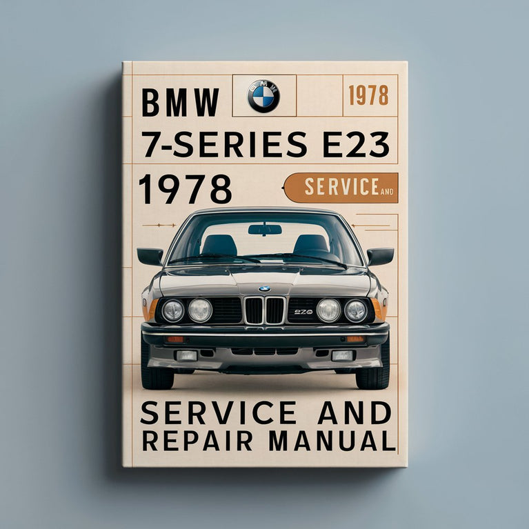 BMW 7er E23 1978 Wartungs- und Reparaturhandbuch PDF-Download